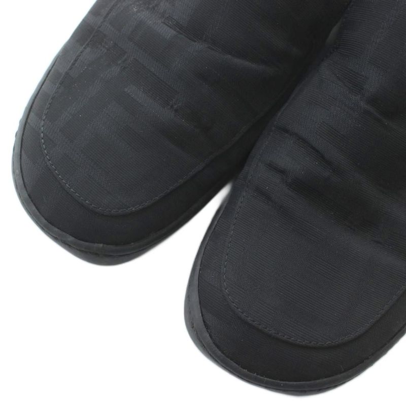 Fendi Slip-on Sneakers Low-cut Logo All-over Pattern Black XZ • GY18