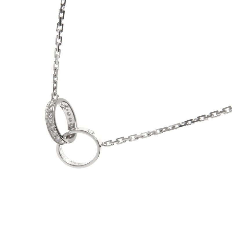 Cartier Necklace Baby Love 18K White Gold Diamond