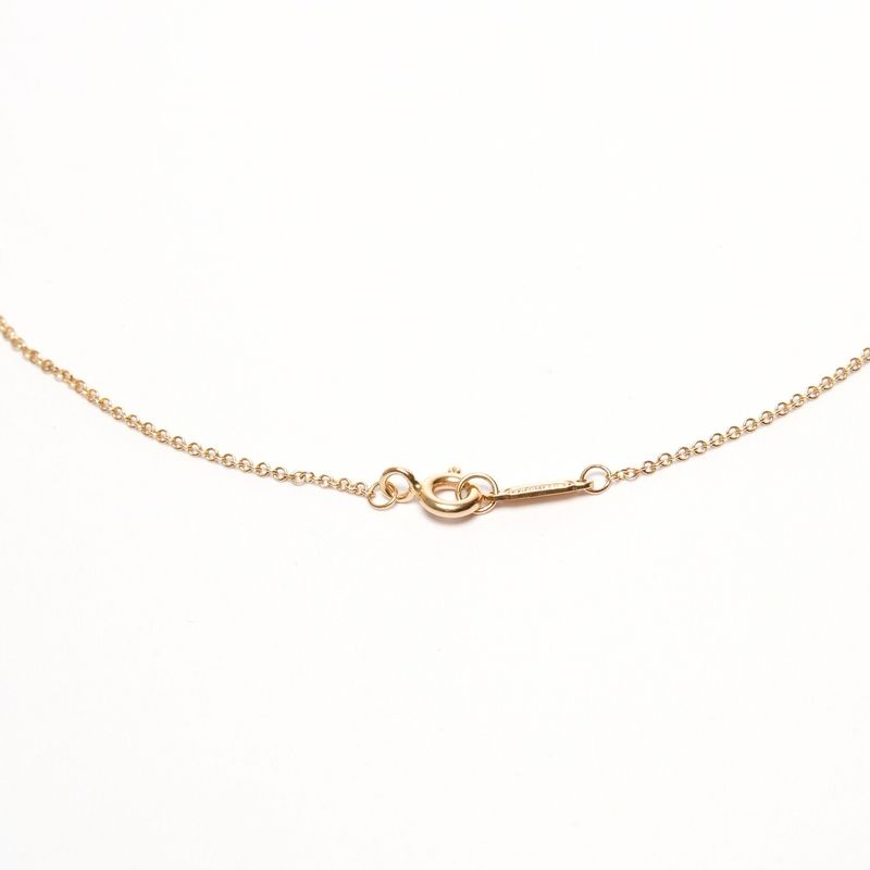 Tiffany & Co. Necklace Metro Cross Mini Diamond 18K