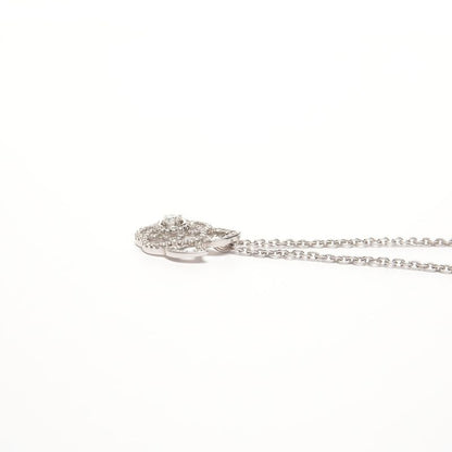 Chanel Necklace Diamond Camellia 750 18K WG