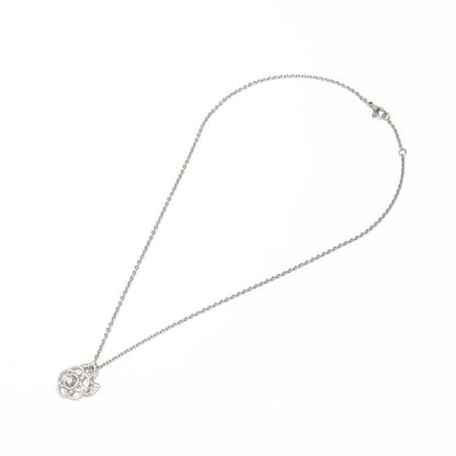 Chanel Necklace Diamond Camellia 750 18K WG