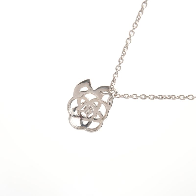 Chanel Necklace Diamond Camellia 750 18K WG