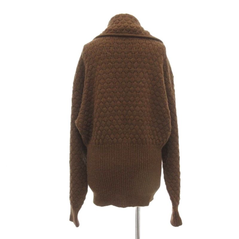 Christian Dior Vintage Cardigan Cable Knit Wool Alpaca Blend Gold Buttons 42