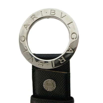 Bvlgari Belt Leather Logomania Circle Logo 42 105 Black FF • GY19