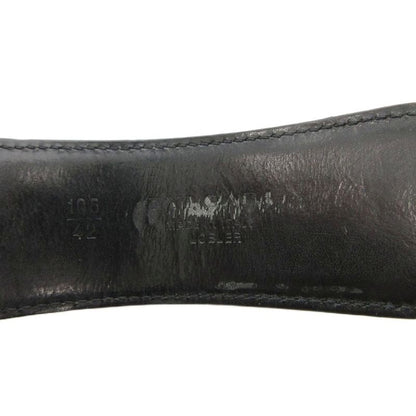 Bvlgari Belt Leather Logomania Circle Logo 42 105 Black FF • GY19