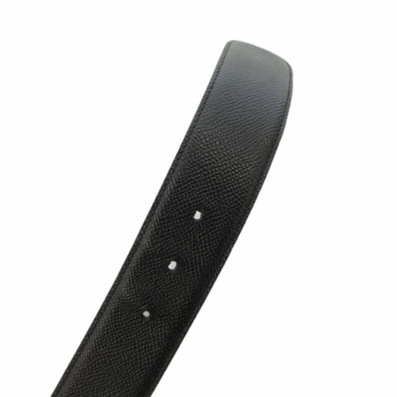 Bvlgari Belt Leather Logomania Circle Logo 42 105 Black FF • GY19