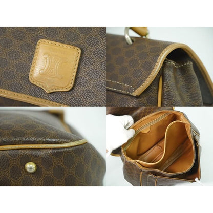 Celine Macadam Handbag Brown Bag