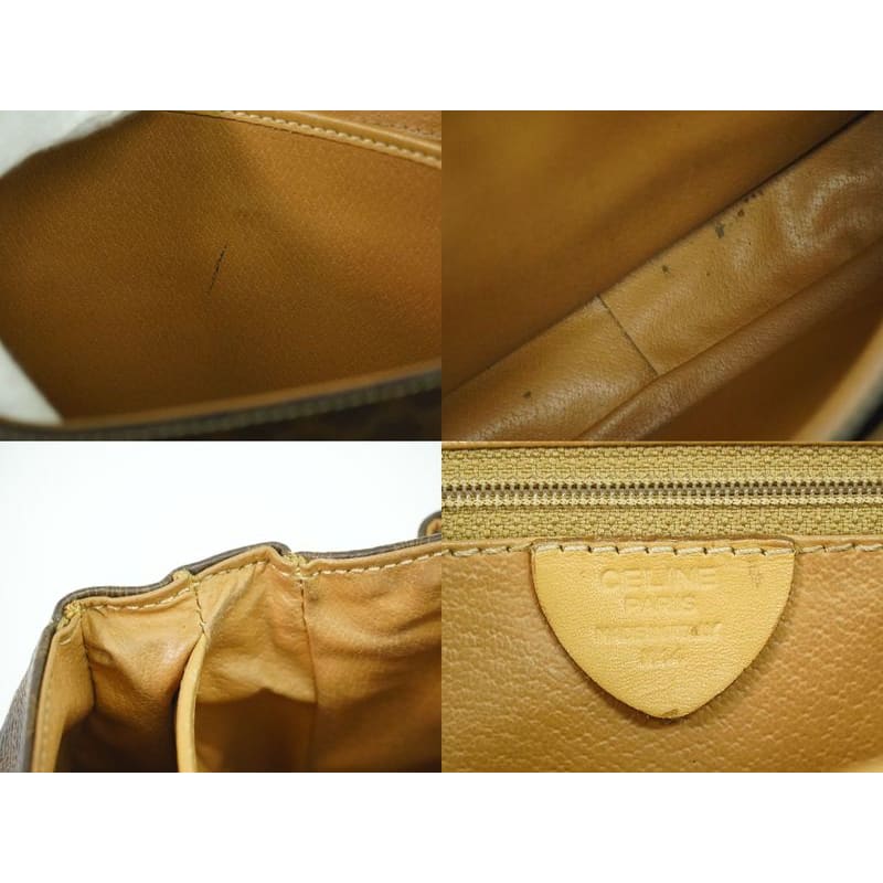 Celine Macadam Handbag Brown Bag