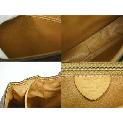Celine Macadam Handbag Brown Bag