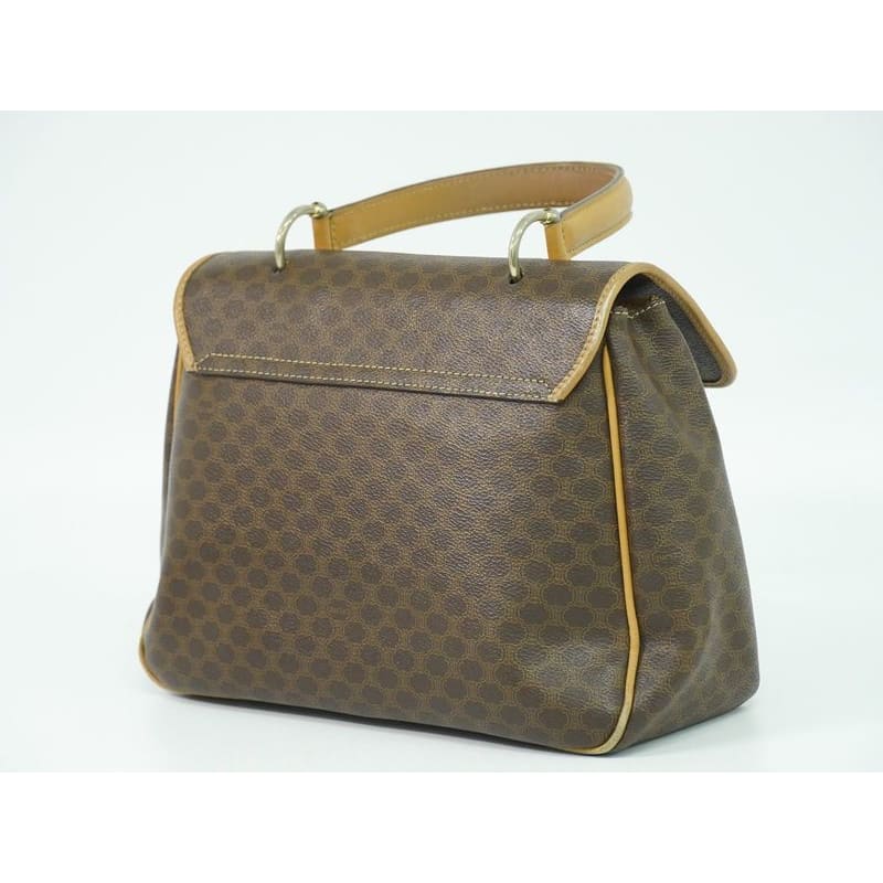 Celine Macadam Handbag Brown Bag