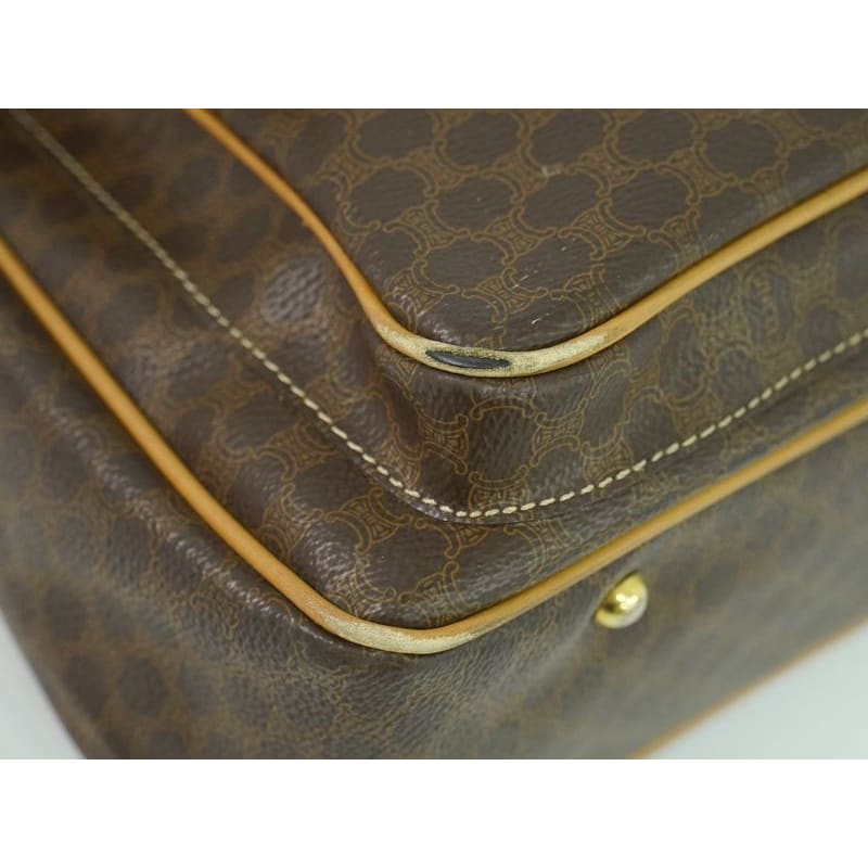 Celine Macadam Handbag Brown Bag