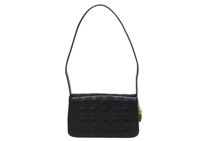 Dior Cannage Bag Lambskin Black Gold