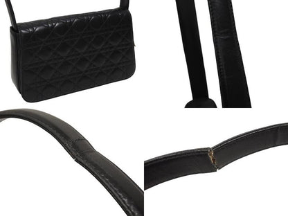 Dior Cannage Bag Lambskin Black Gold — view 3