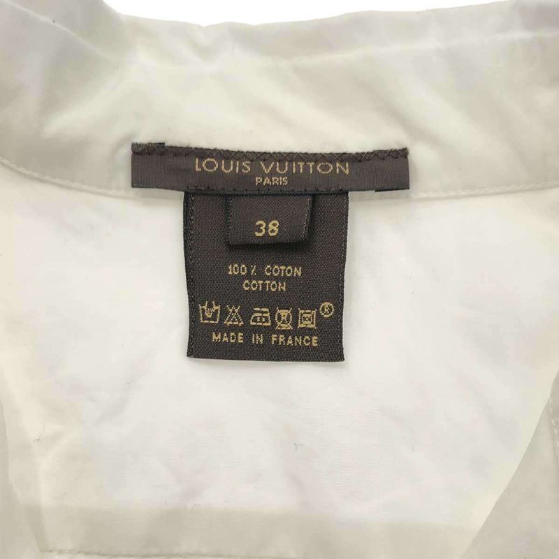 Louis Vuitton Snap Button Long Sleeve Shirt White 38