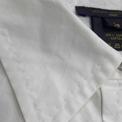 Louis Vuitton Snap Button Long Sleeve Shirt White 38