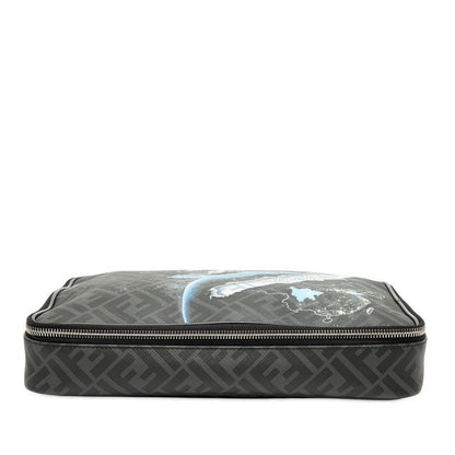 Fendi Zucca Second Bag Clutch Bag 7n0115 Gray Multicolor PVC Leather Men's Fendi