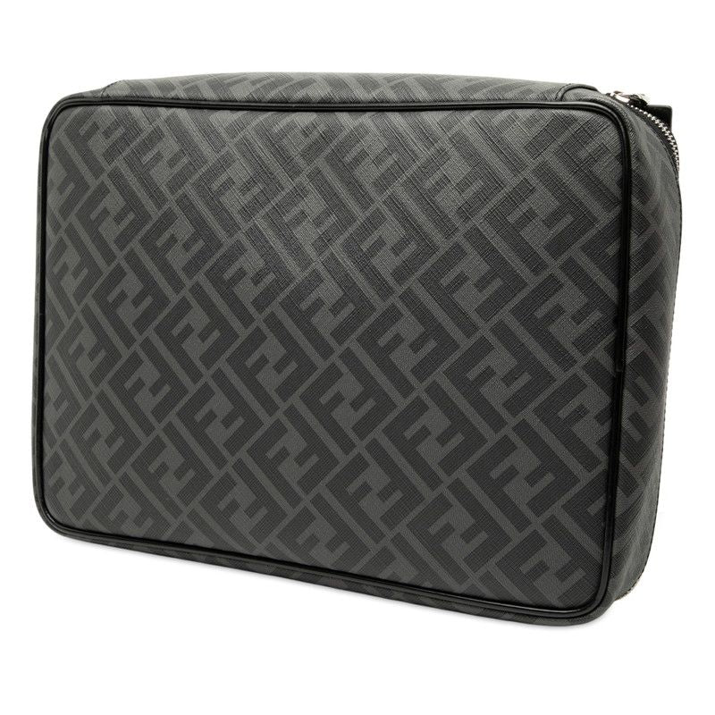 Fendi Zucca Second Bag Clutch Bag 7n0115 Gray Multicolor PVC Leather Men's Fendi