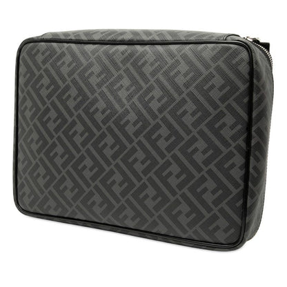 Fendi Zucca Second Bag Clutch Bag 7n0115 Gray Multicolor PVC Leather Men's Fendi