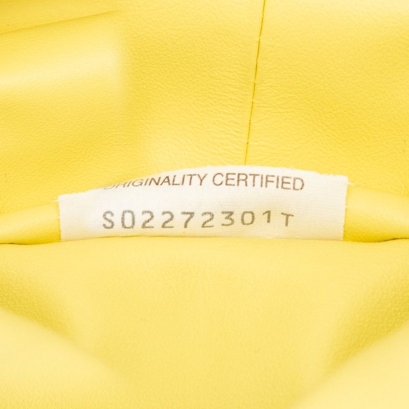Bottega Veneta Double Knot Mini Handbag Yellow Leather Women's Bottega Veneta