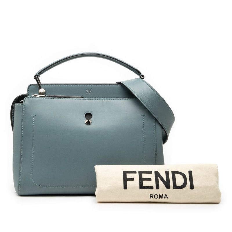 Fendicom Handbag Shoulder Bag 2WAY 8bn293 Blue Leather Ladies Fendi