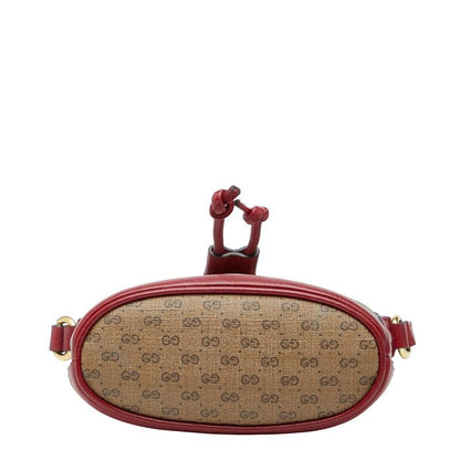 Gucci X Doraemon Micro GG Supreme Mini Bucket Bag Crossbody Shoulder Bag 647801