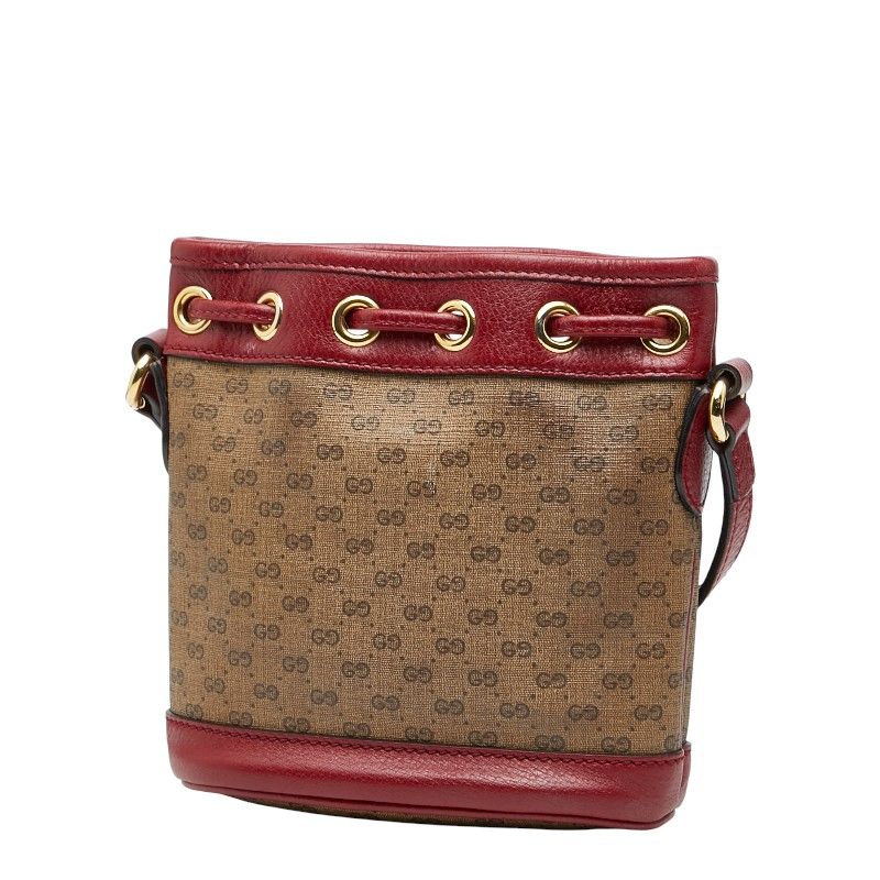 Gucci X Doraemon Micro GG Supreme Mini Bucket Bag Crossbody Shoulder Bag 647801