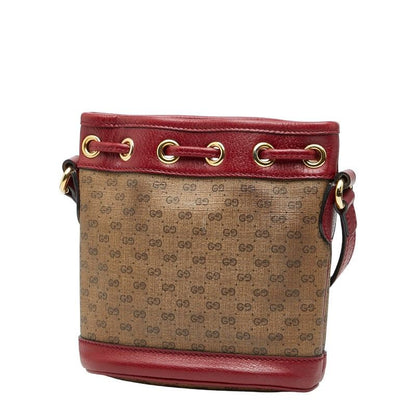 Gucci X Doraemon Micro GG Supreme Mini Bucket Bag Crossbody Shoulder Bag 647801
