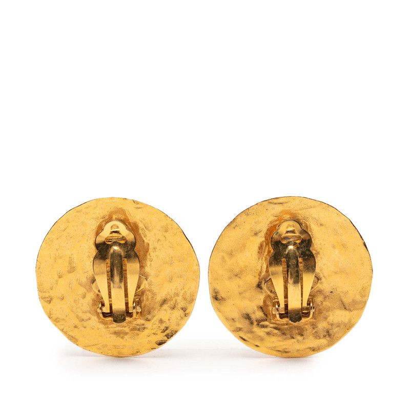 Chanel Vintage Coco Mark Round Gold Plated Ladies Chanel