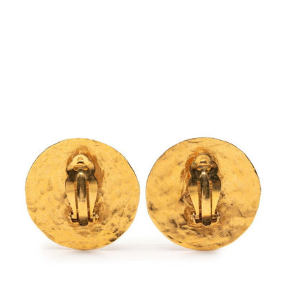 Chanel Vintage Coco Mark Round Gold Plated Ladies Chanel