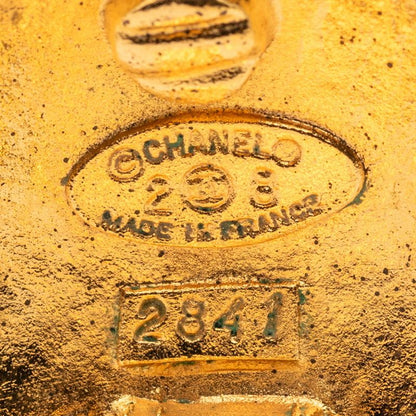 Chanel Coco Mark Oval Gold Plated Ladies Chanel