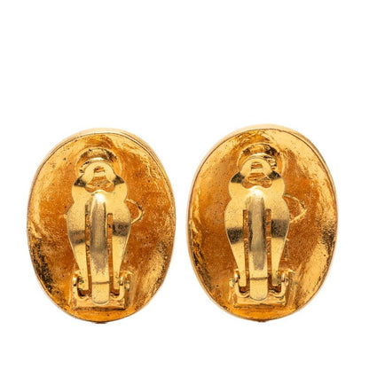 Chanel Coco Mark Oval Gold Plated Ladies Chanel