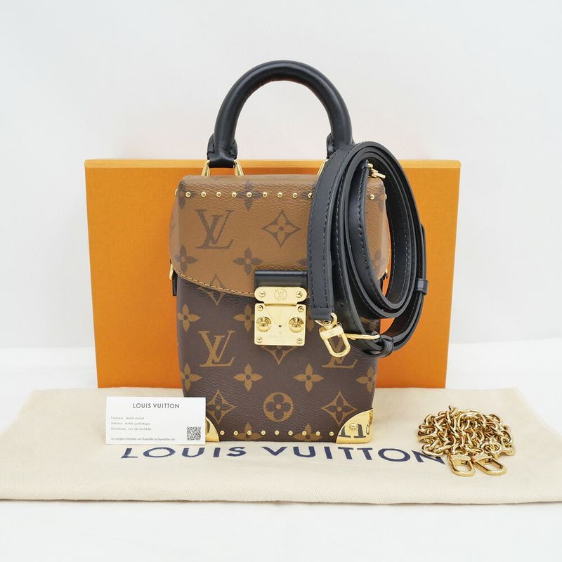 Louis Vuitton Camera Box Monogram Reverse M82465 RFID Shoulder Bag Hand