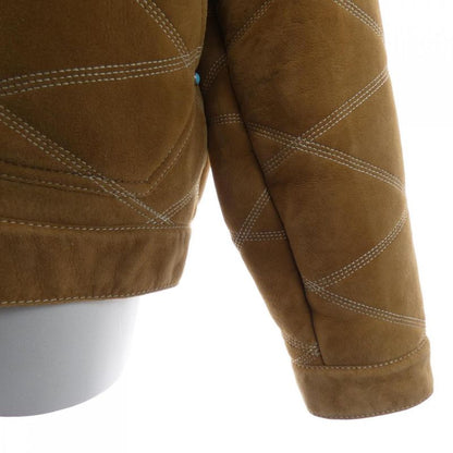 Louis Vuitton Embroidered Shearling Workwear Hrl90emls Mouton Jacket