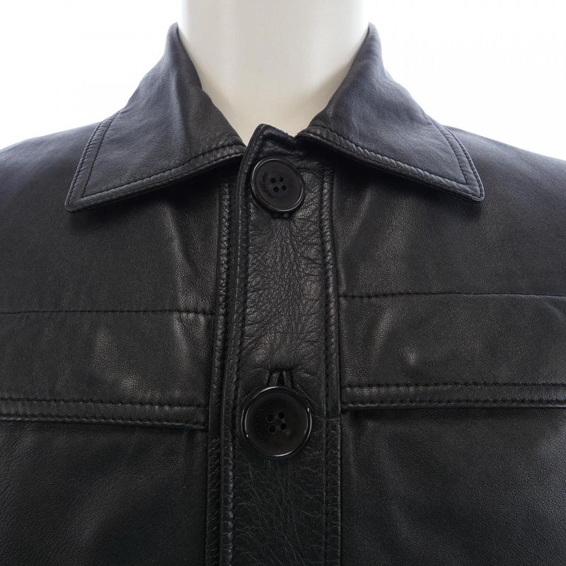Saint Laurent 607790 Yc2oc Leather Jacket