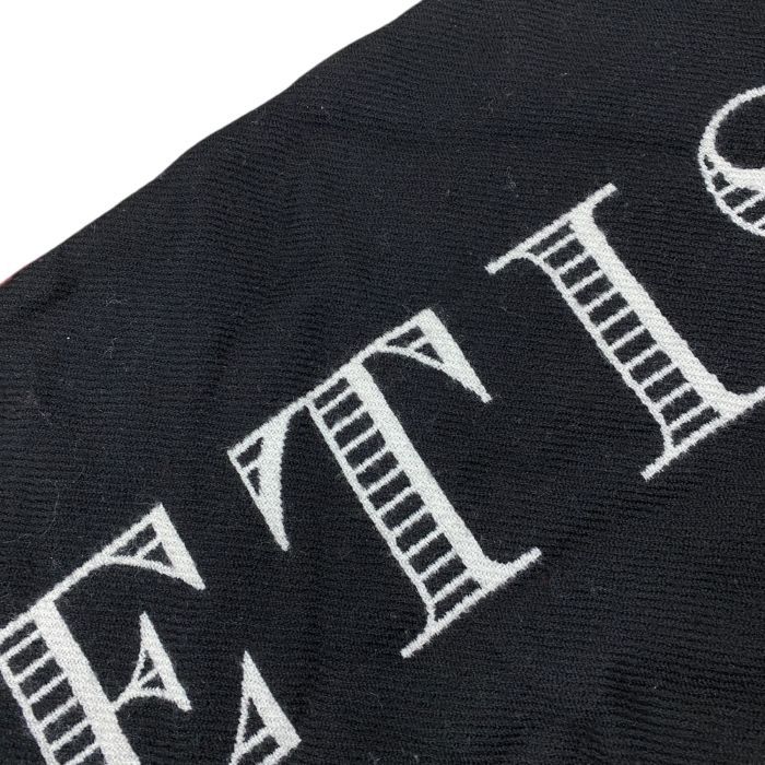 Gucci Muffler Shawl Muffler Guccify Magnetismo Reversible Large Logo Wool Red