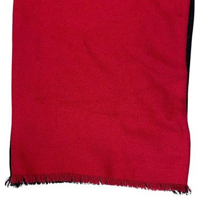 Gucci Muffler Shawl Muffler Guccify Magnetismo Reversible Large Logo Wool Red