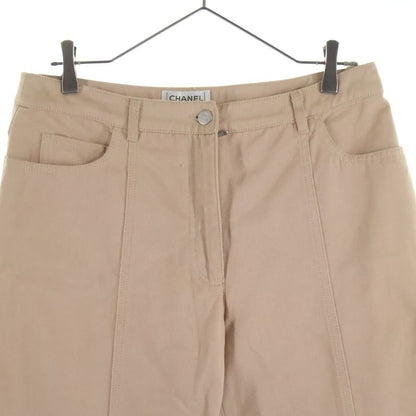 Chanel 01AW Tapered Color Pants Beige P18528v10604 Women's
