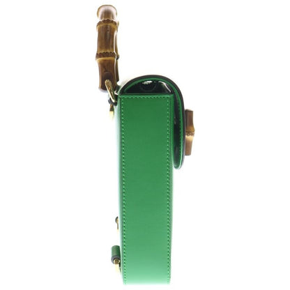 Gucci Bamboo Mini Bag 3WAY Shoulder Bag Green 702106