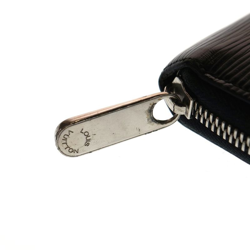 Louis Vuitton Zippy Epi Round Zip Long Wallet Long Wallet Black M64838 Ci1177
