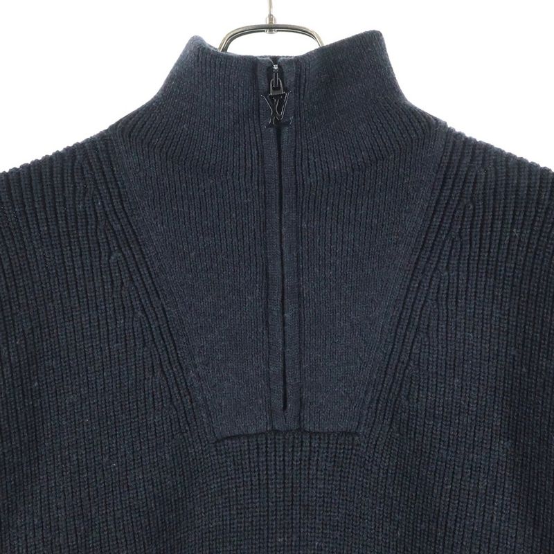 Louis Vuitton 22SS Signature Half-zip Knit Sweater Rm221m ZLL Hmn10w Signature