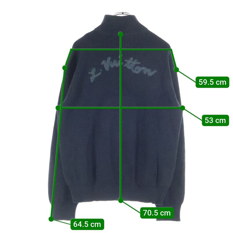 Louis Vuitton 22SS Signature Half-zip Knit Sweater Rm221m ZLL Hmn10w Signature