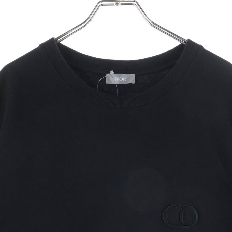 DIOR Front CD Logo Embroidery Cotton Short Sleeve T-shirt Cut And Sewn 943j605a0