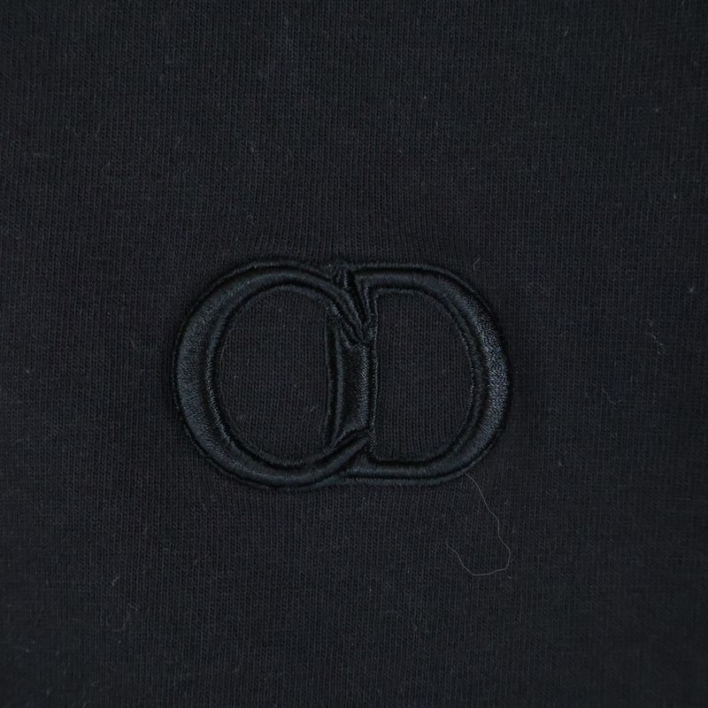 DIOR Front CD Logo Embroidery Cotton Short Sleeve T-shirt Cut And Sewn 943j605a0