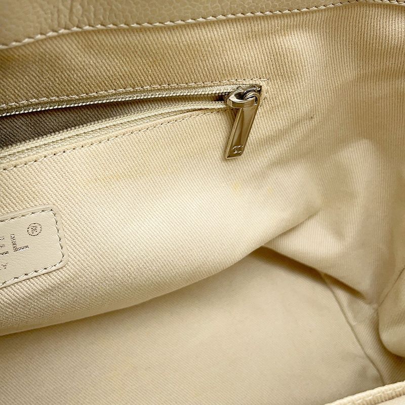 Chanel Chain Tote Quilted Big CC Logo Caviar Leather