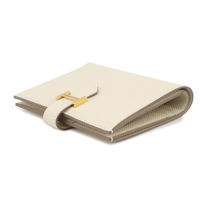Hermes Bifold Wallet Bearn Compact Cles Gold Epsom
