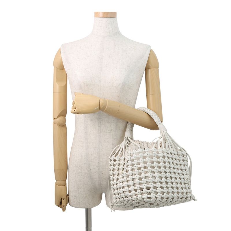Bottega Veneta Tote Cavallino White