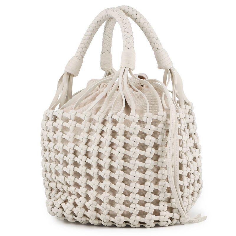 Bottega Veneta Tote Cavallino White