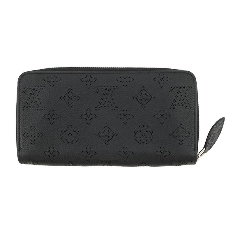 Louis Vuitton Wallet Monogram Mahina Zippy Noir Black