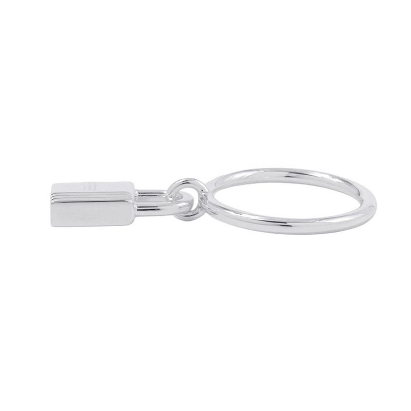 Hermes Ring Amulet Cadena Silver 53