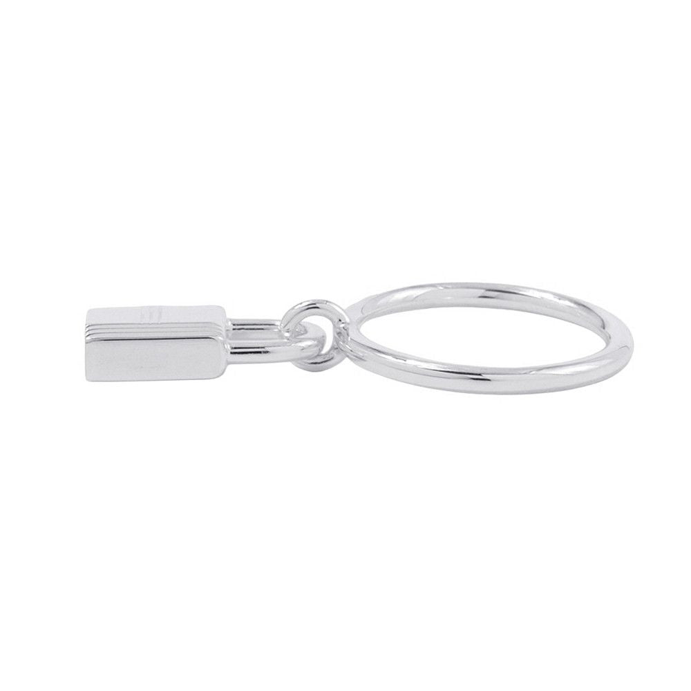 Hermes Ring Amulet Cadena Silver 53